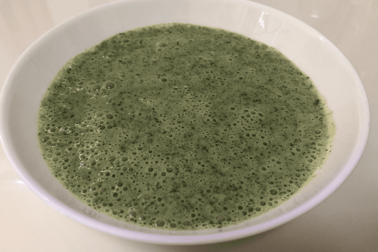 小松菜のポタージュ 1